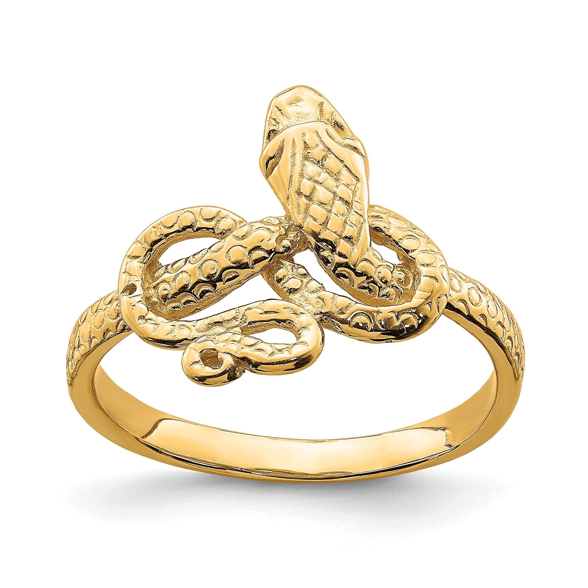 14K Snake Ring Main image