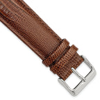 Havana Teju Lizard Grain Leather Watch Band, 19mm