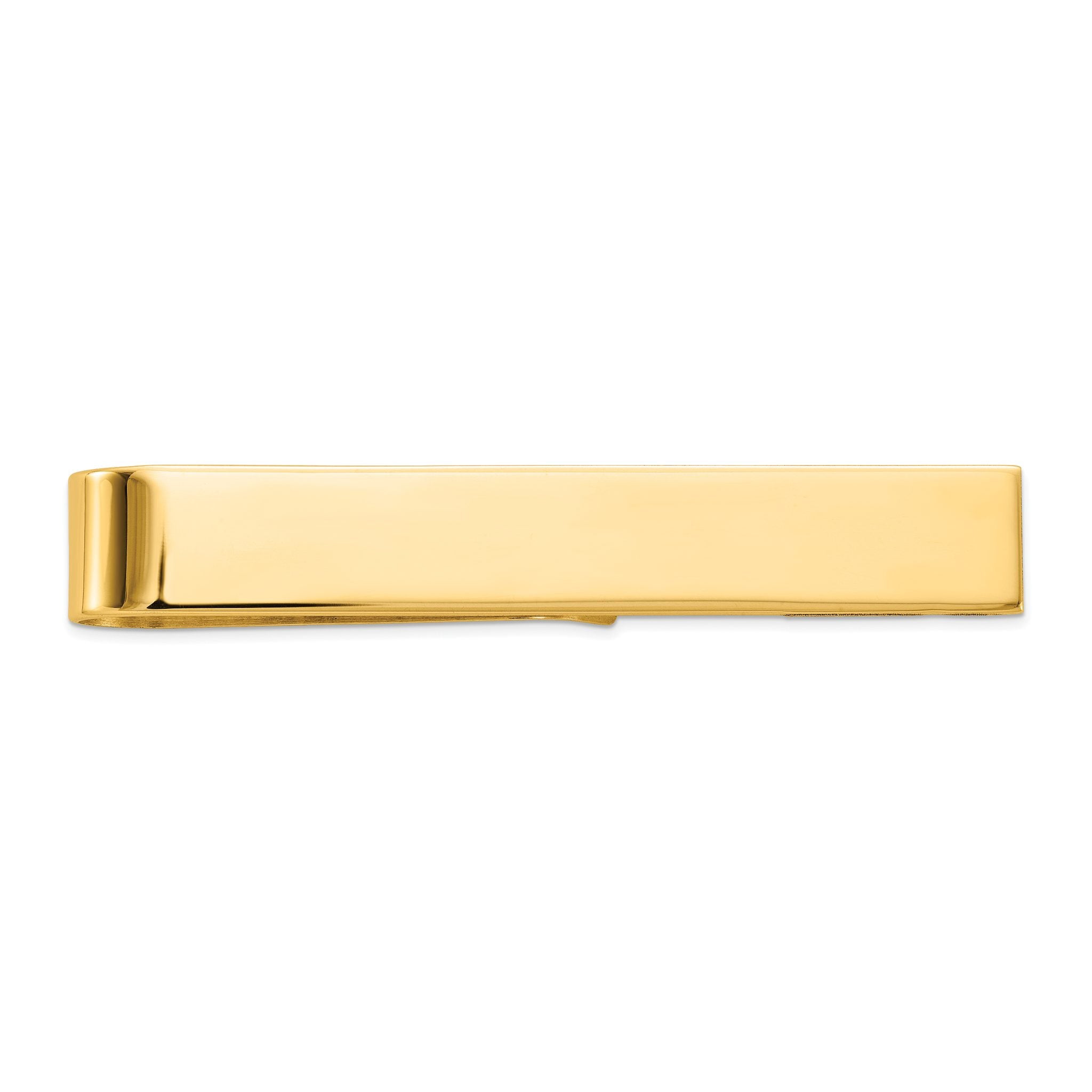 14k Mens Polished Tie Bar