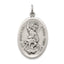 Antiqued 925 Sterling Silver Reversible St. Michael Pendant