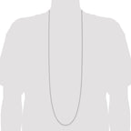 Box Chain Necklace in Sterling Silver, 0.9mm