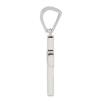 Sophia Jewelers Sterling Silver CZ Cross Pendant with Polished Rhodium Finish