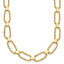 14K Polished / Dia-cut Fancy Beaded Link w/ 2in ext. Necklace