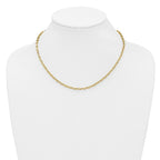 14K Polished Fancy Link Necklace
