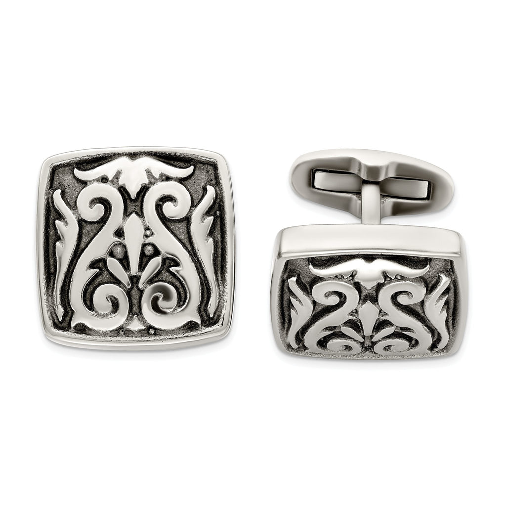Edward Mirell Grey Titanium Cuff Links