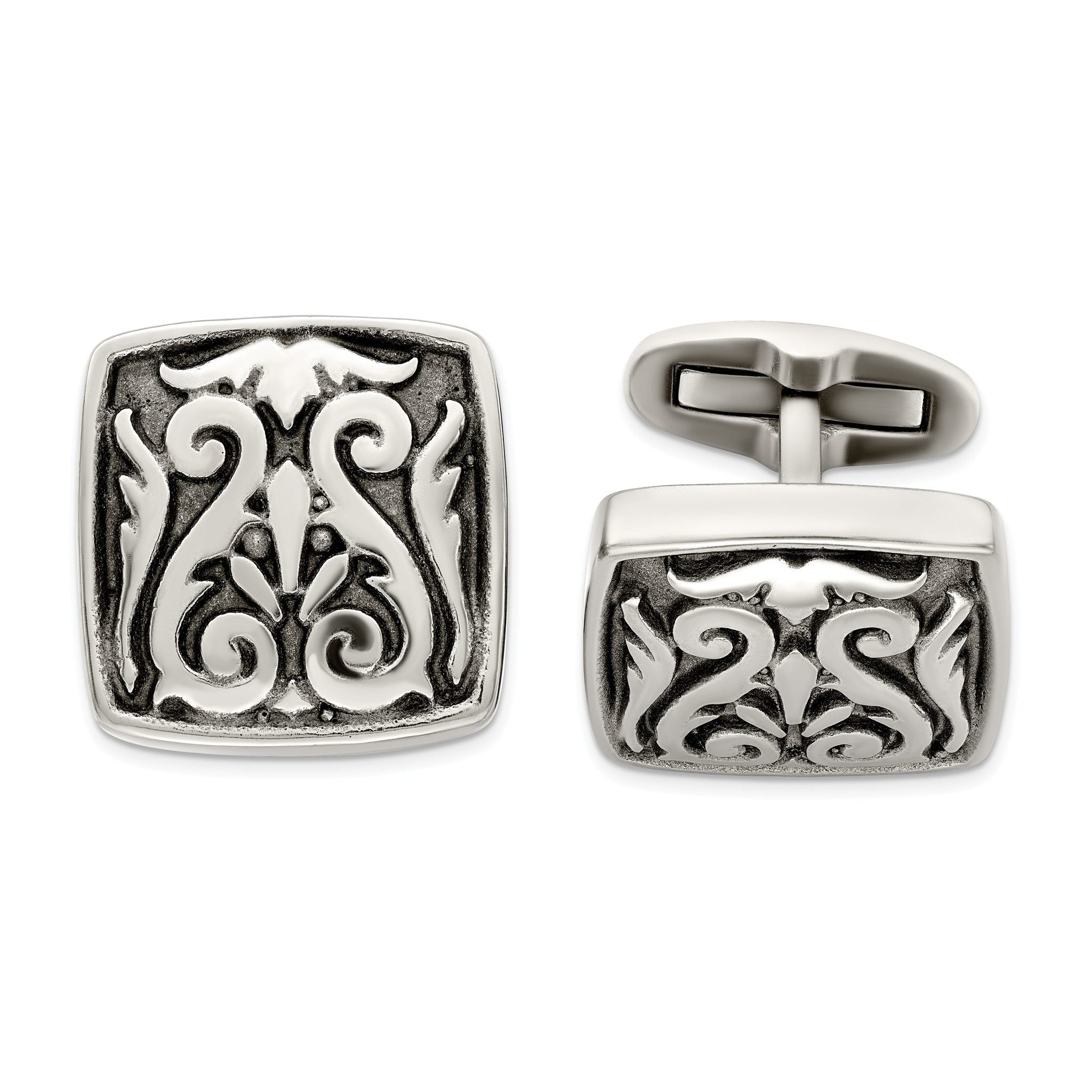 Edward Mirell Grey Titanium Cuff Links