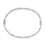 Sterling Silver Diamond Cut 6mm Bangle