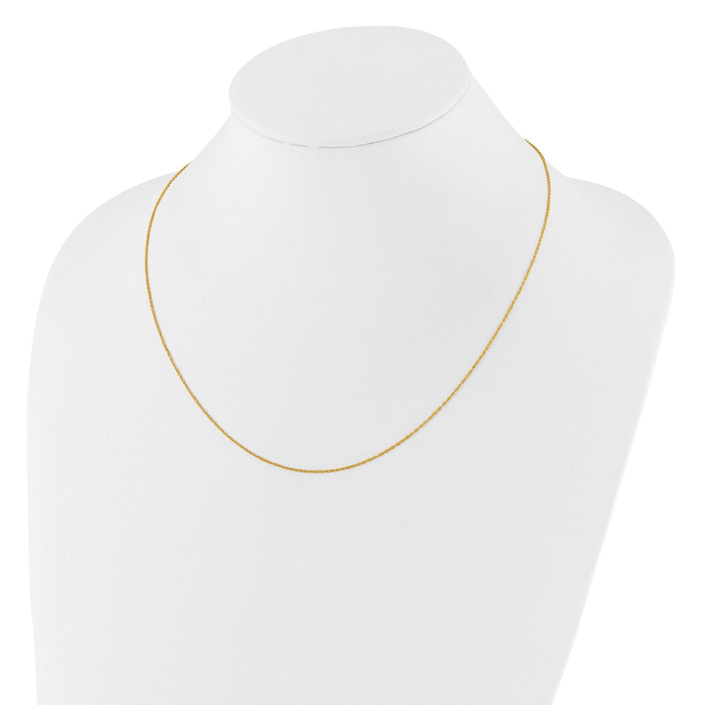14K Adjustable .95mm Sparkle Singapore Chain