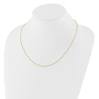 14K Adjustable .95mm Sparkle Singapore Chain