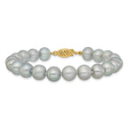 14K Gold Filled 8-9mm Grey Cultured Freshwater Pearl Necklace