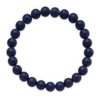 8mm Lapis Agate Beaded Stretch Bracelet
