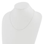 Diamond-Cut Adjustable Wheat Chain in 14K White Gold