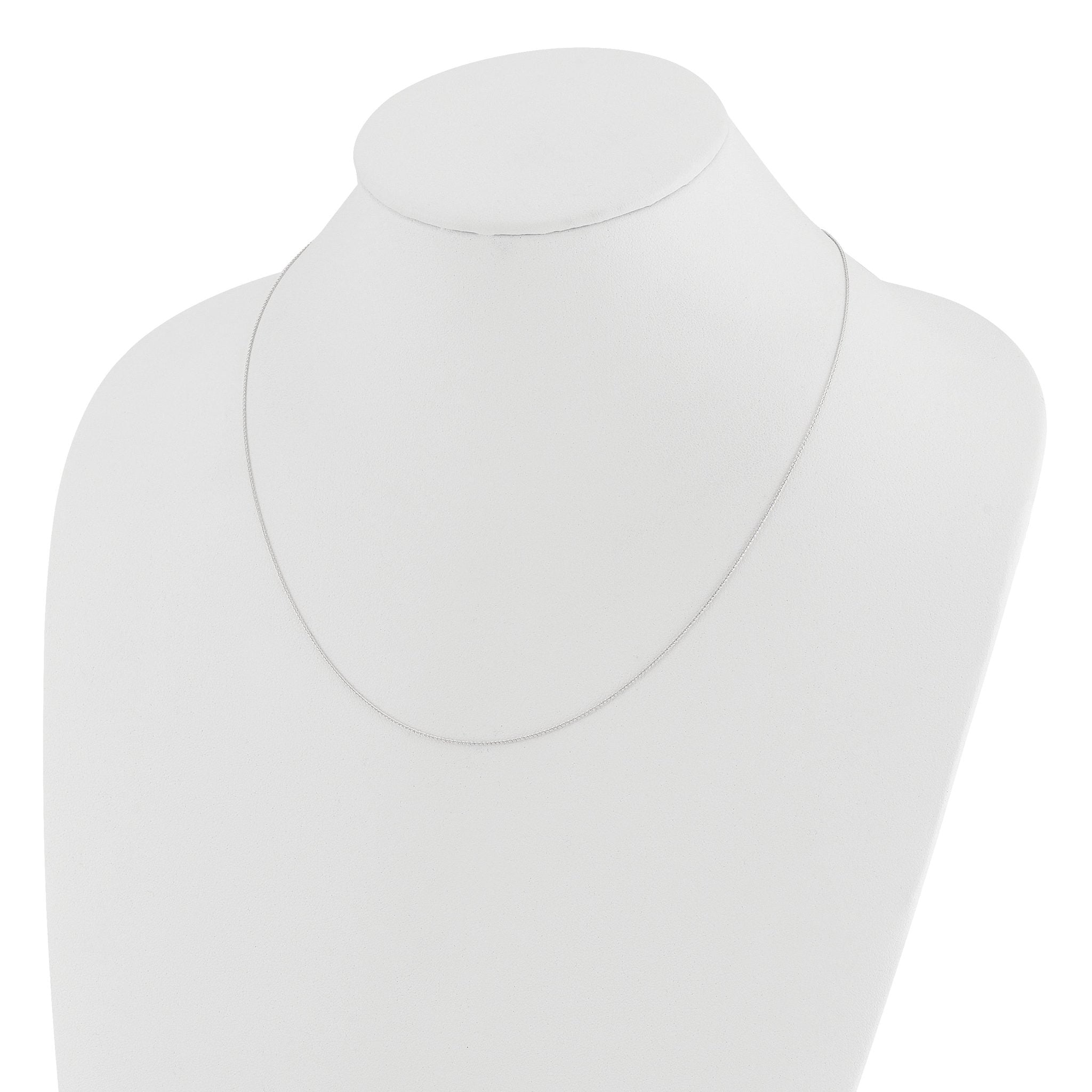 Diamond-Cut Adjustable Wheat Chain in 14K White Gold