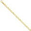 14K Gold Fancy Link Bracelet with Polished Finish by Sophia Jewelers