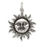 Sophia Jewelers Vintage Inspired Sterling Silver Sun Charm for Men