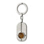 Tiger's Eye Key Ring in Stainless Steel