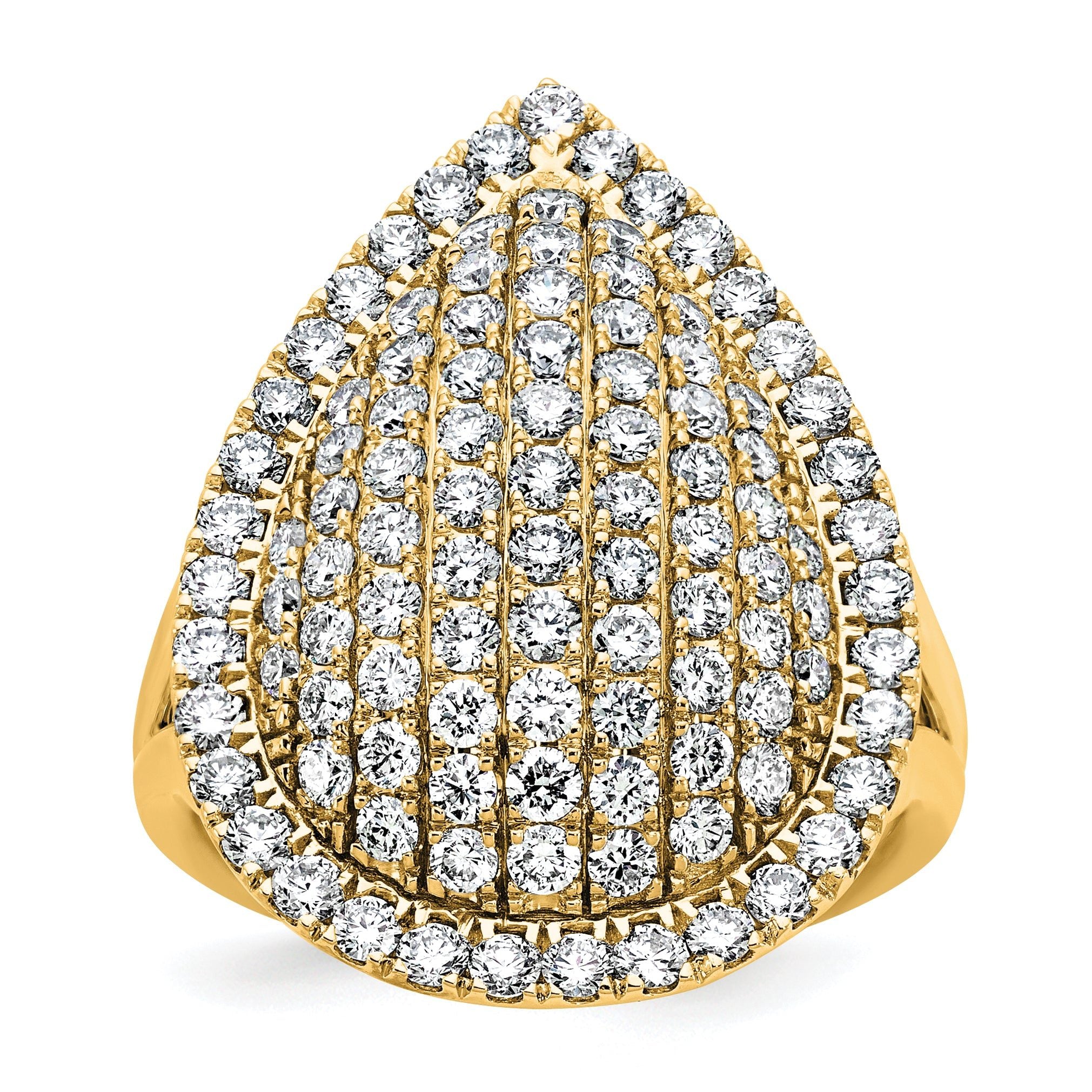 14k 2 carat Lab Grown Diamond VS/SI+ G+ Complete Fashion Ring