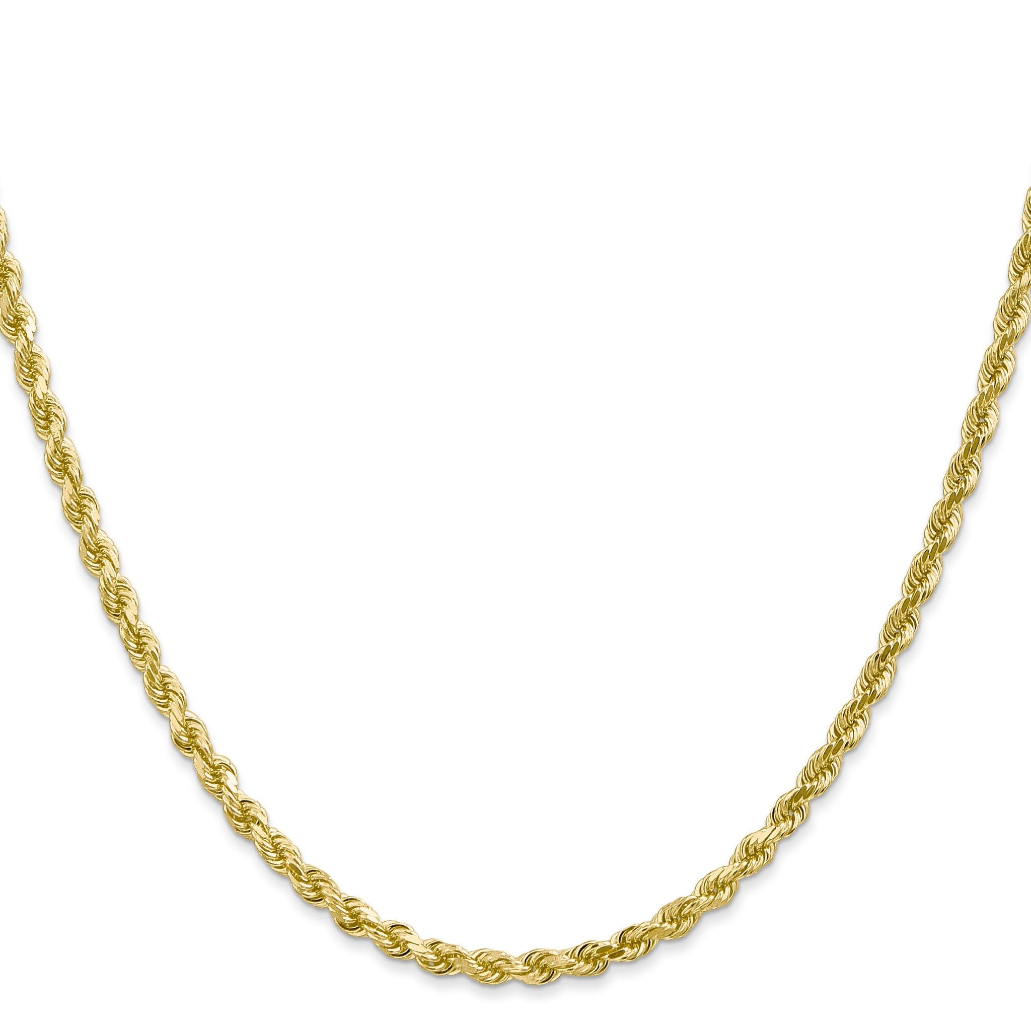 10K Yellow Gold 3.0mm Rope Chain