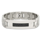 Stainless Steel Polished with 1/2 carat Diamond Bracelet for Men