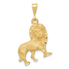 14K Gold Men's Lion Charm Pendant  Themed Elegance by Sophia Jewelers