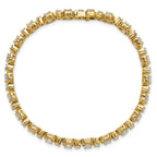 14k 8 carat Lab Grown Diamond VS+ F+ Complete Fashion Tennis Bracelet