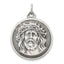 Sterling Silver 925 Ecce Homo Antiqued Medal Pendant Solid Vintage Charm