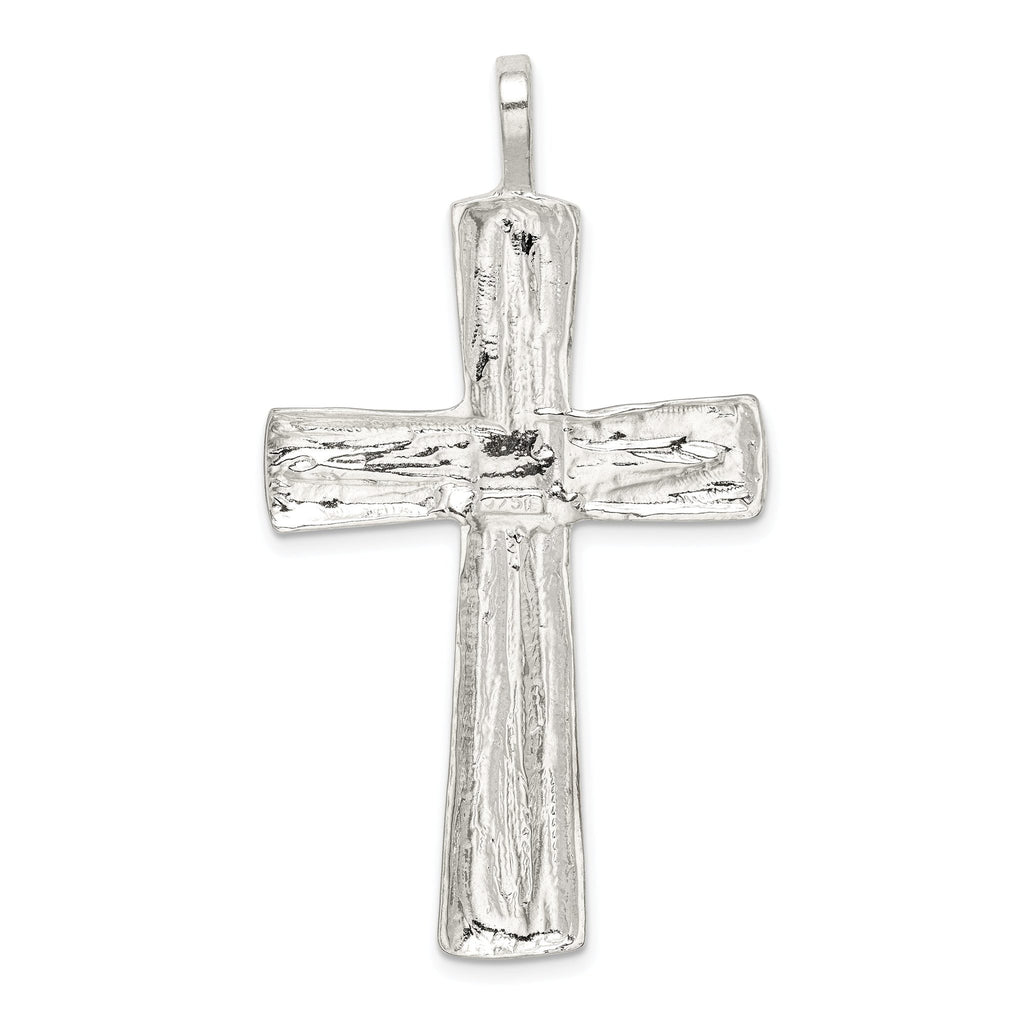 Sterling Silver 925 Cross Pendant with Polished Anti-Tarnish Finish