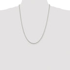 Diamond-Cut Round Box Chain Necklace in Sterling Silver