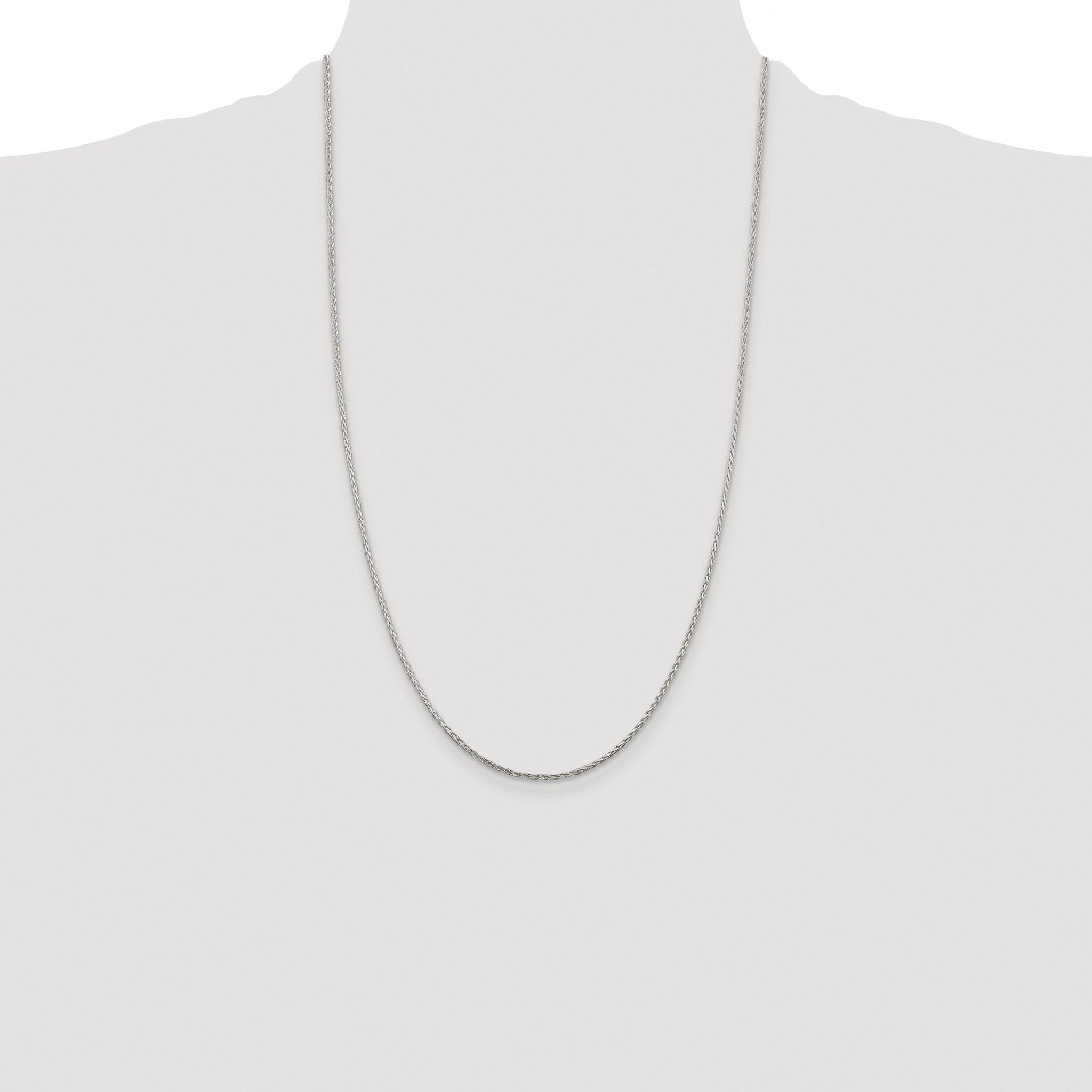 Diamond-Cut Spiga Chain Necklace in Sterling Silver, 1.45mm