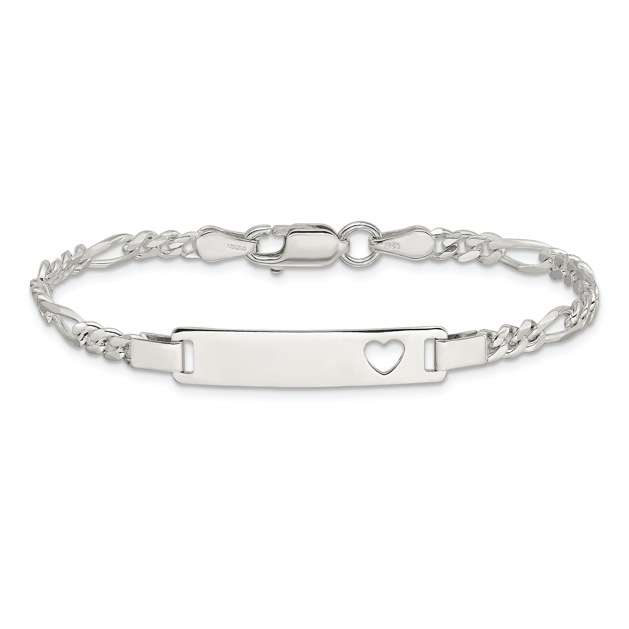 Sterling Silver Baby ID Bracelet Main image