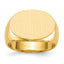 14k 13.0x19.0mm Closed Back Men's Signet Ring