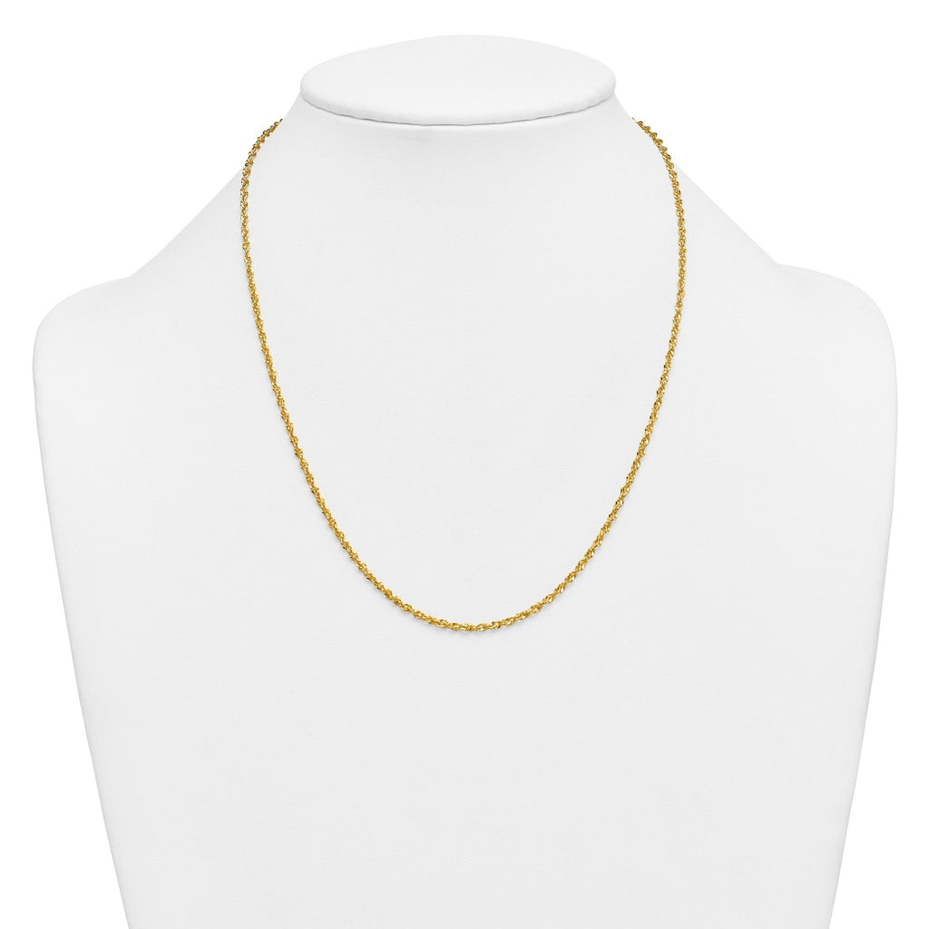 14K Gold Filled Singapore Chain Necklace in 2.1mm Width