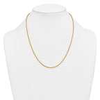 14K Gold Filled Singapore Chain Necklace in 2.1mm Width