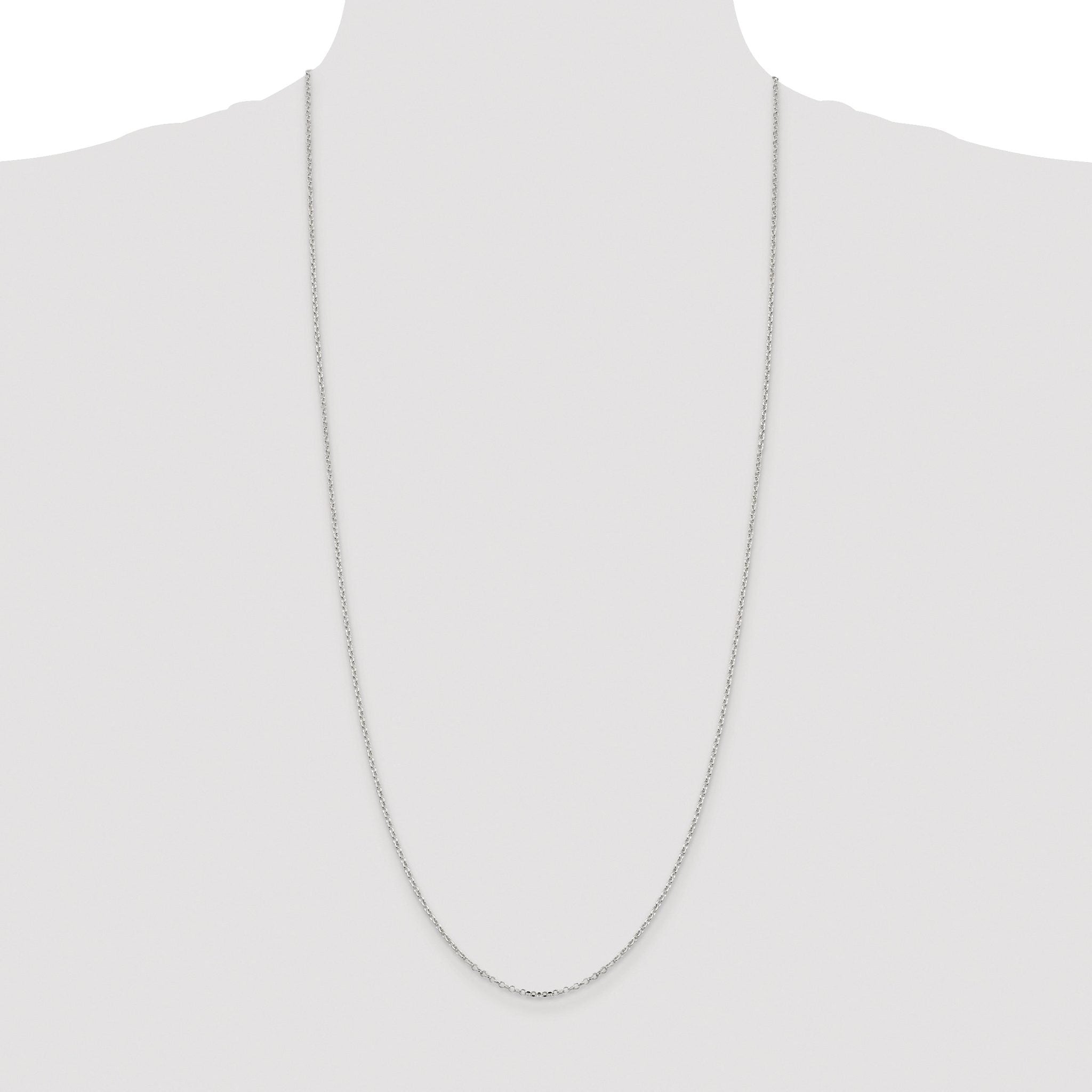 Diamond-Cut Rolo Cable Chain in Sterling Silver