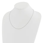 Adjustable Wheat Chain in 14K White Gold, 0.85mm