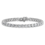 14k White Gold  14 carat Lab Grown Diamond VS+ F+ Complete Tennis Bracelet