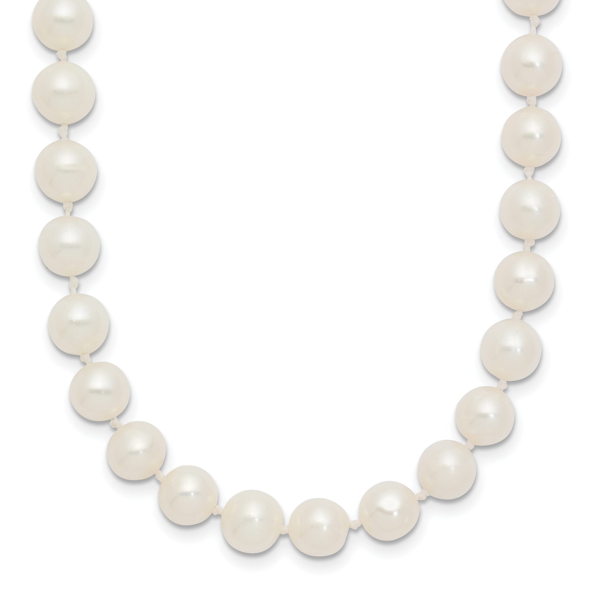 10 Karat 6-7mm White Near-Round Freshwater Cultured Pearl 16 inch Necklace Main image