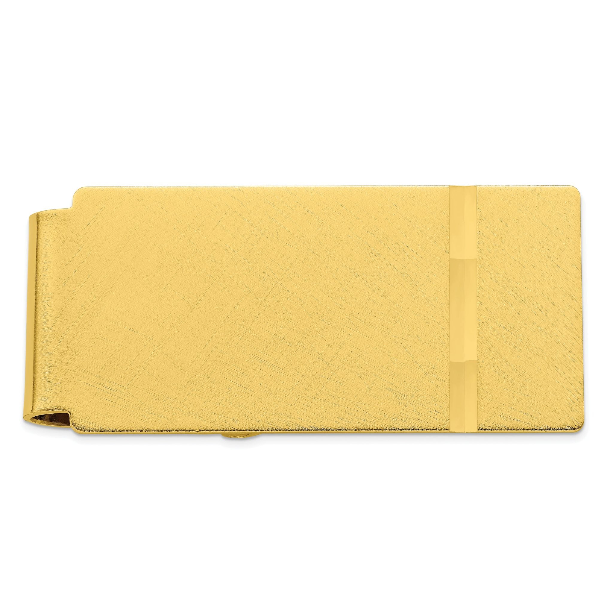 Gold-plated Kelly Waters Florentine Satin Hinged Money Clip Main image