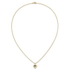 10k Madi K 3mm Sapphire Heart Birthstone Necklace