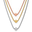 Sterling Silver Rose & Yellow Gold-plated w/ 2in ext. Necklace