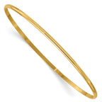 Sophia Jewelers 14K Gold Polished Half-Round Women's Slip-On Bangle