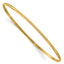 Sophia Jewelers 14K Gold Polished Half-Round Women's Slip-On Bangle