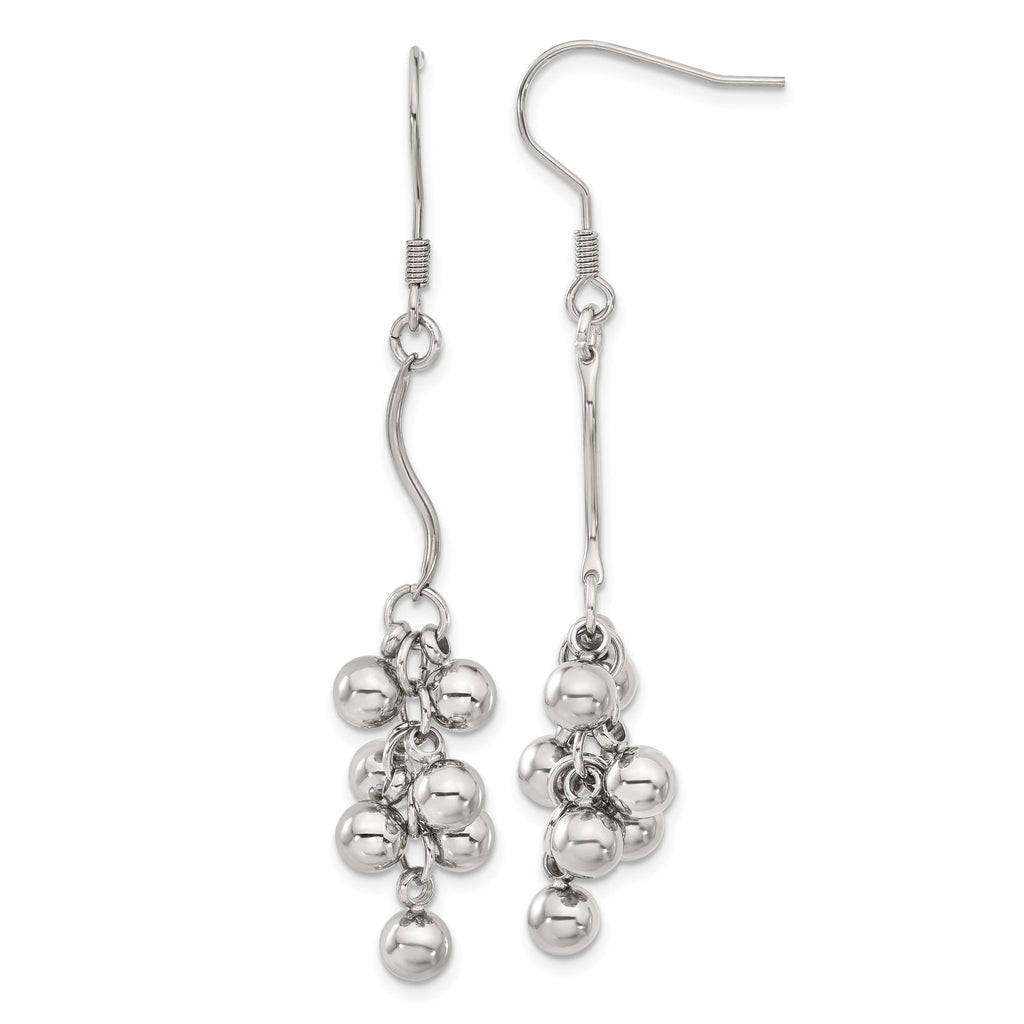 Stainless Steel Polished Drop Dangle Earrings for Women