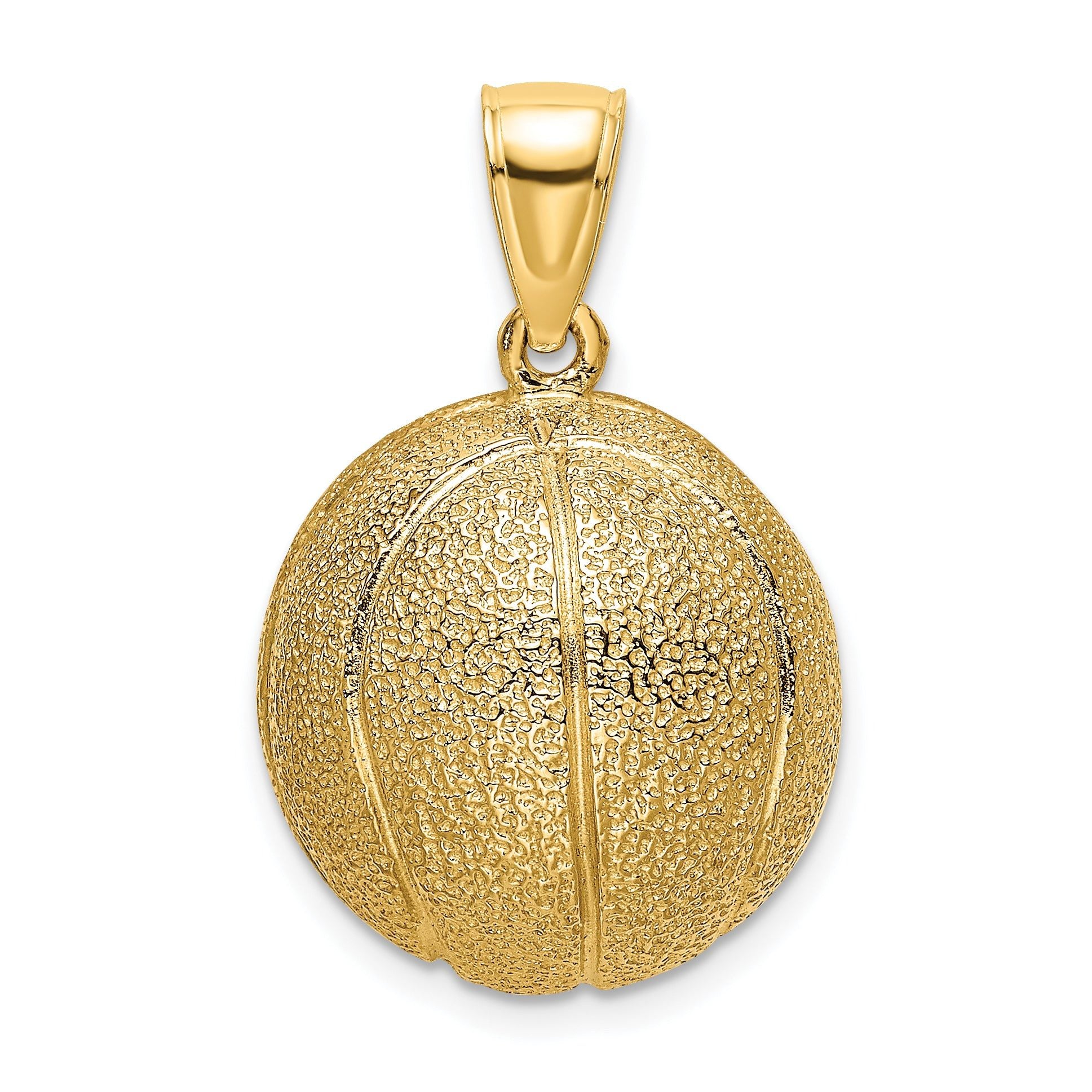 14K 3-D Textured Basketball Charm Main image