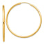 Sterling Silver Flash Gold-plated 2mm Endless Hoop Earrings