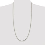 Diamond-Cut Square Franco Chain in Sterling Silver