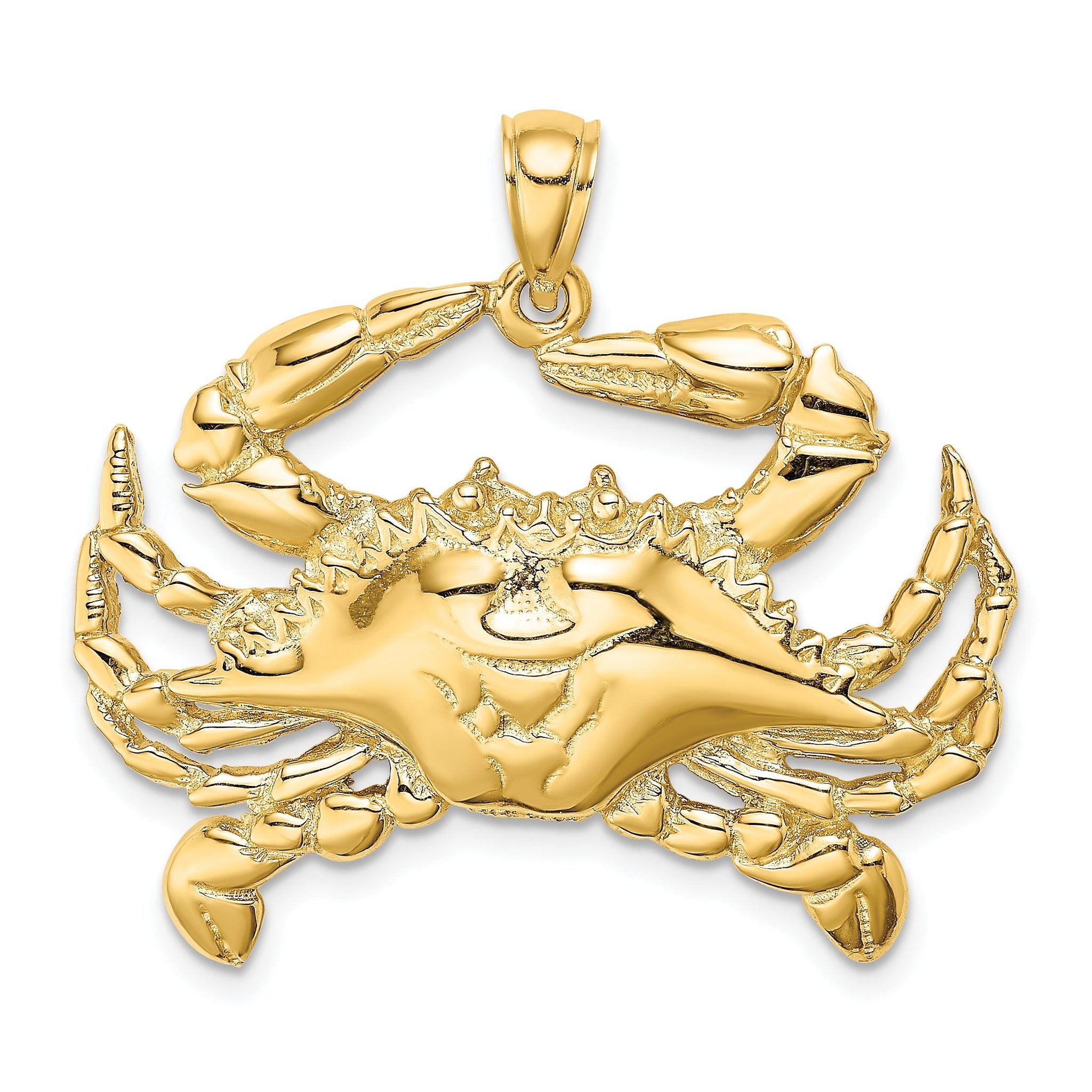 14K Blue Crab Charm Main image