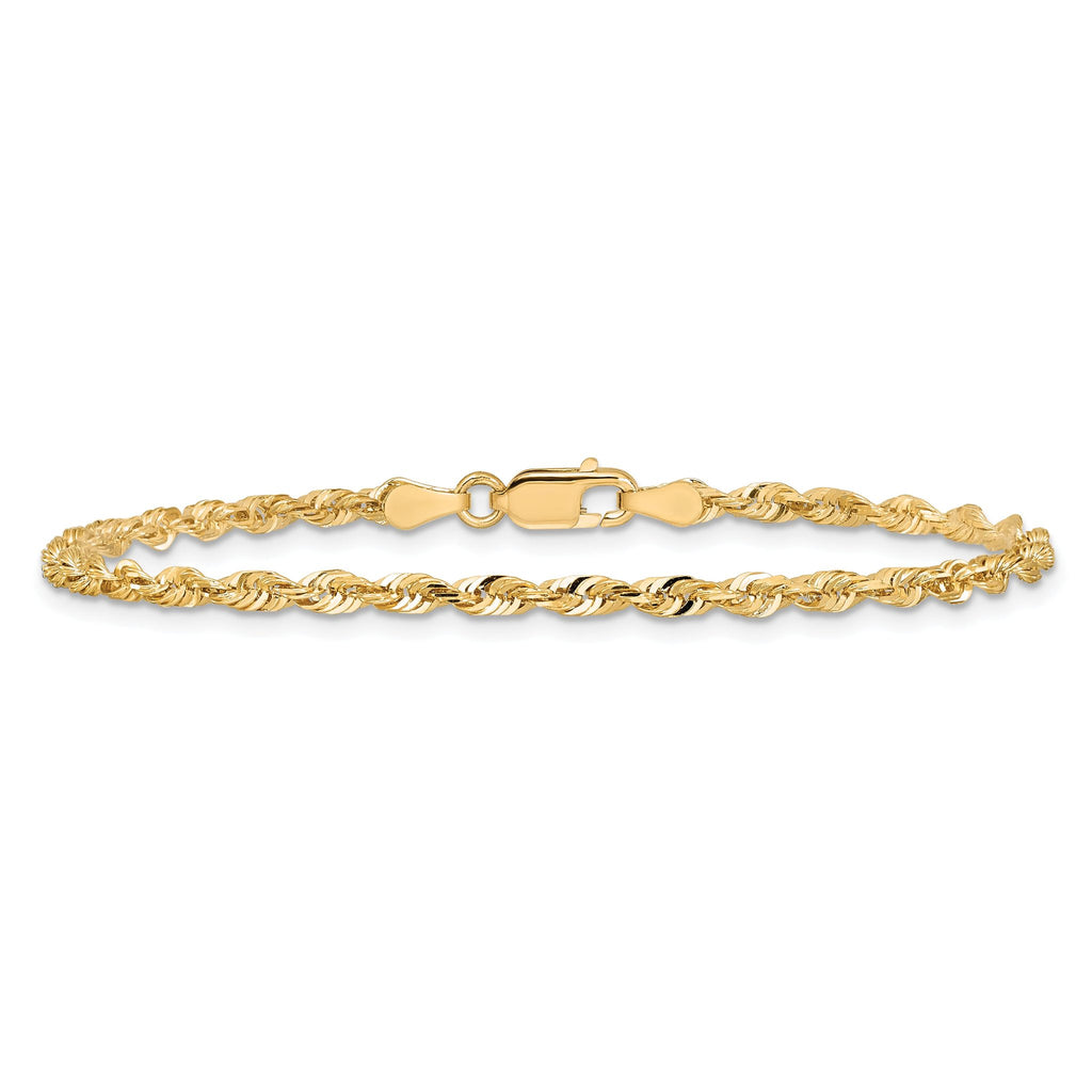 Diamond-Cut Rope Chain in 14K Yellow Gold, 2.75mm