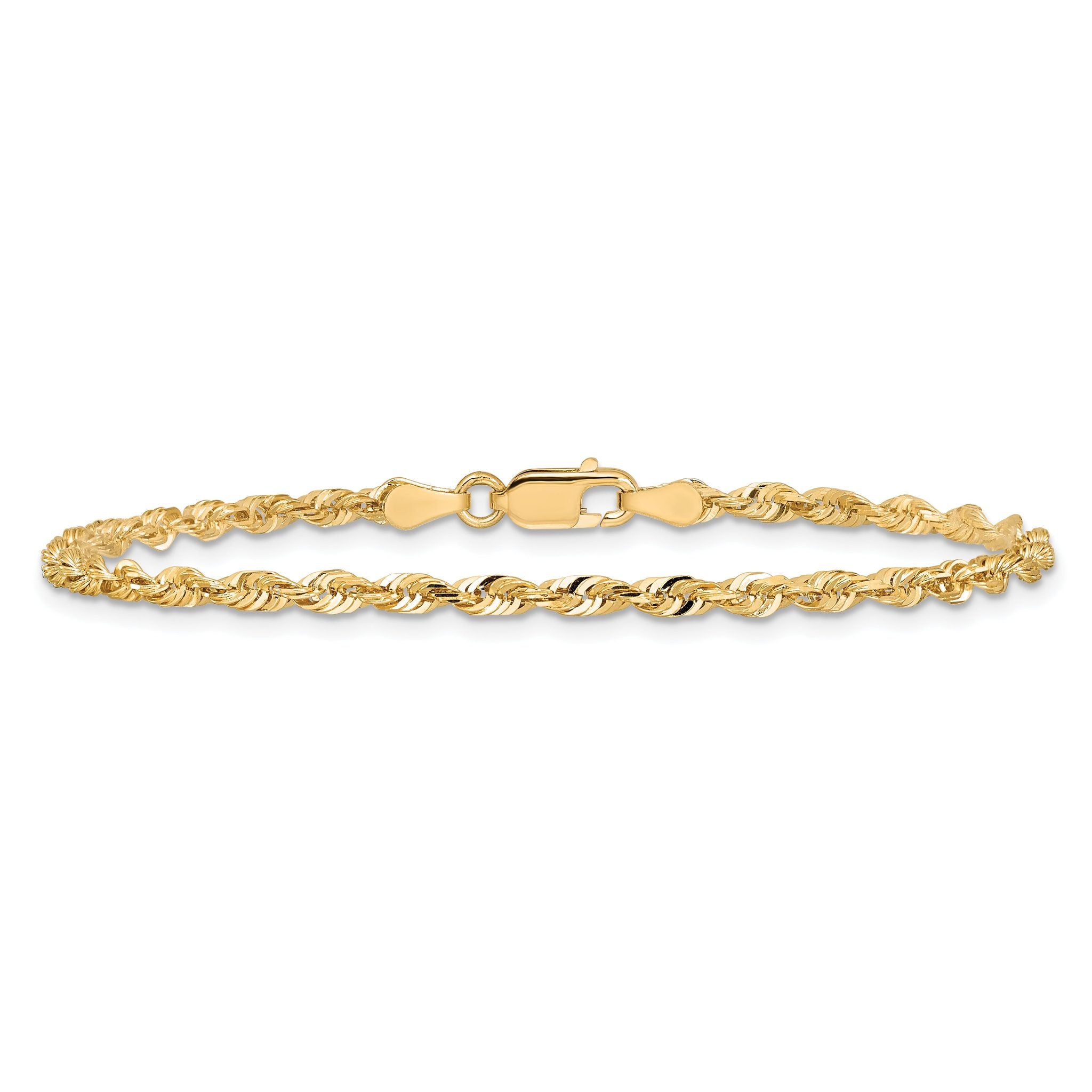 Diamond-Cut Rope Chain in 14K Yellow Gold, 2.75mm