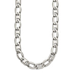Sophia Jewelers Men's Polished Stainless Steel Necklace Gift Ready 24 Inch